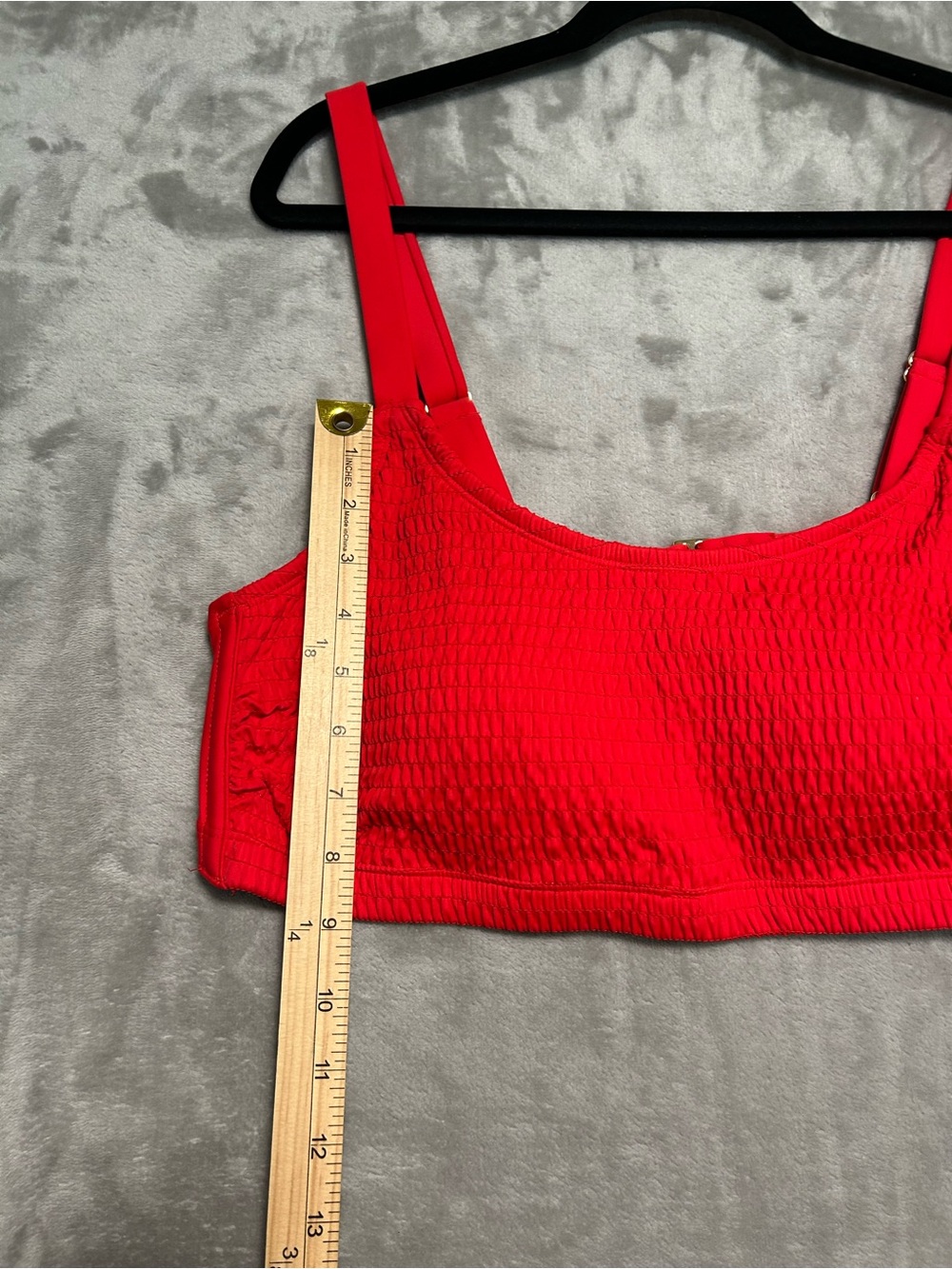 Wild Fable Smocked Bikini Top Women’s 1X Red - Picture 8 of 8